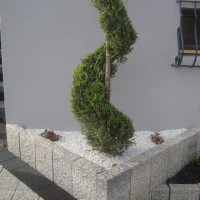 gravillons décoraif en alsace - Massif et plantation